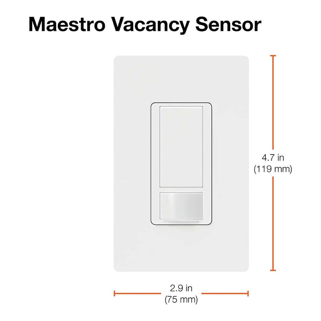 Lutron Caseta Motion Sensor Vacancy-Only - PD-VSENS-WH