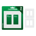 Lutron Claro Wallplate-2 Gang - CW-2-WH