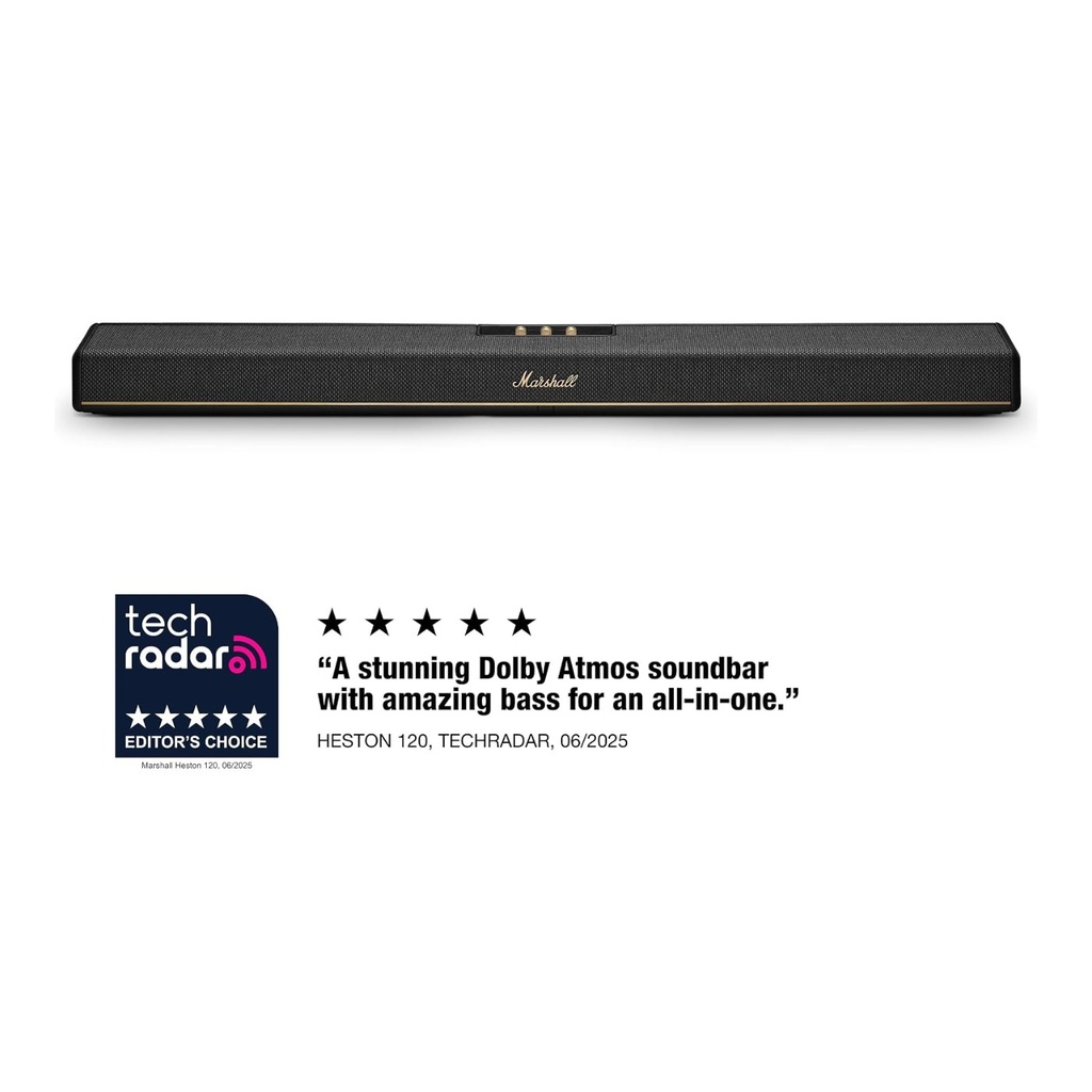 Marshall Heston 120 Soundbar - Black - 1006887