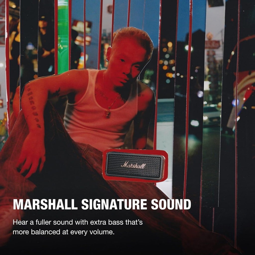 Marshall Emberton III Bluetooth Speaker - Black/Brass - 1006