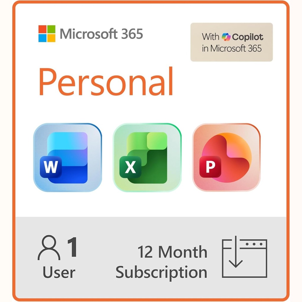 Microsoft 365 Personal – suscripción 12 meses (1 persona) - 