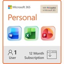 Microsoft 365 Personal – suscripción 12 meses (1 persona) - 