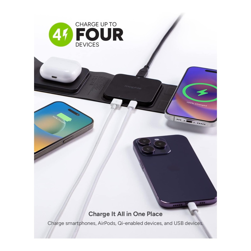 Mophie 3 in 1 Wireles Charging Pad for Apple Devices - 40990