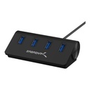 Sabrent 4-Port USB 3.0 Hub 30" Cable - Black - HB-MC3B
