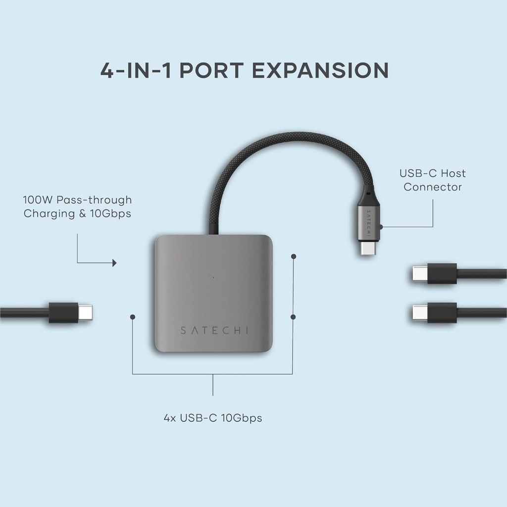 Satechi 4 Port USB-C Hub - ST-UC4PHM