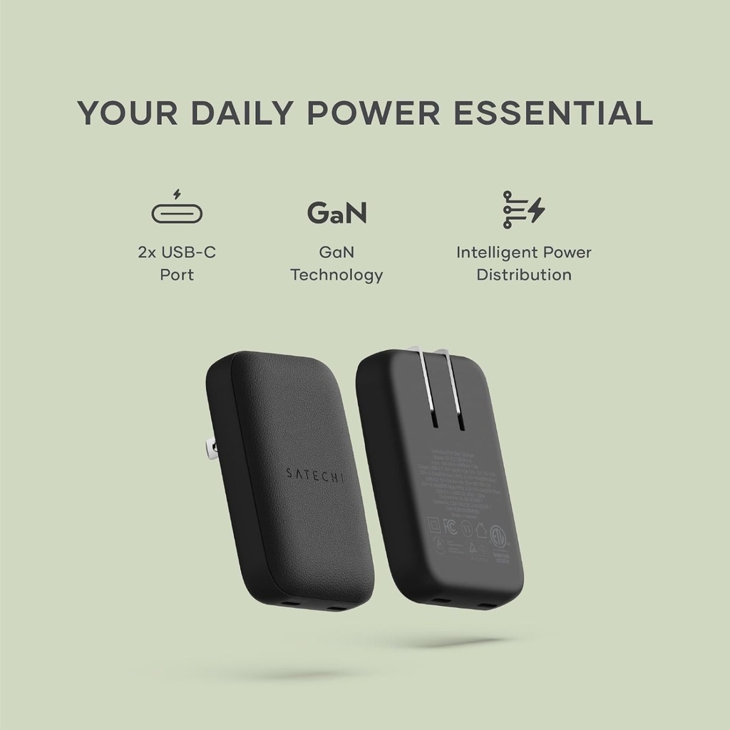 Satechi 20W USB-C PD GaN Wall Charger - ST-UC20WCM