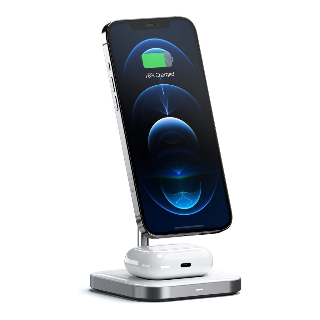 Satechi Aluminum Lightning Charging Stand - Silver - ST-AIPD