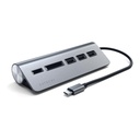 Satechi Aluminum USB 3.0 Hub & Card Reader - Silver - ST-3HC