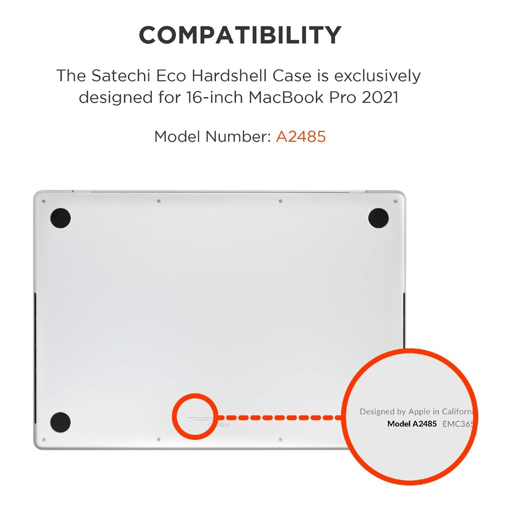 Satechi Eco-Hardshell Case for MacBook Pro 16" - Black - ST-