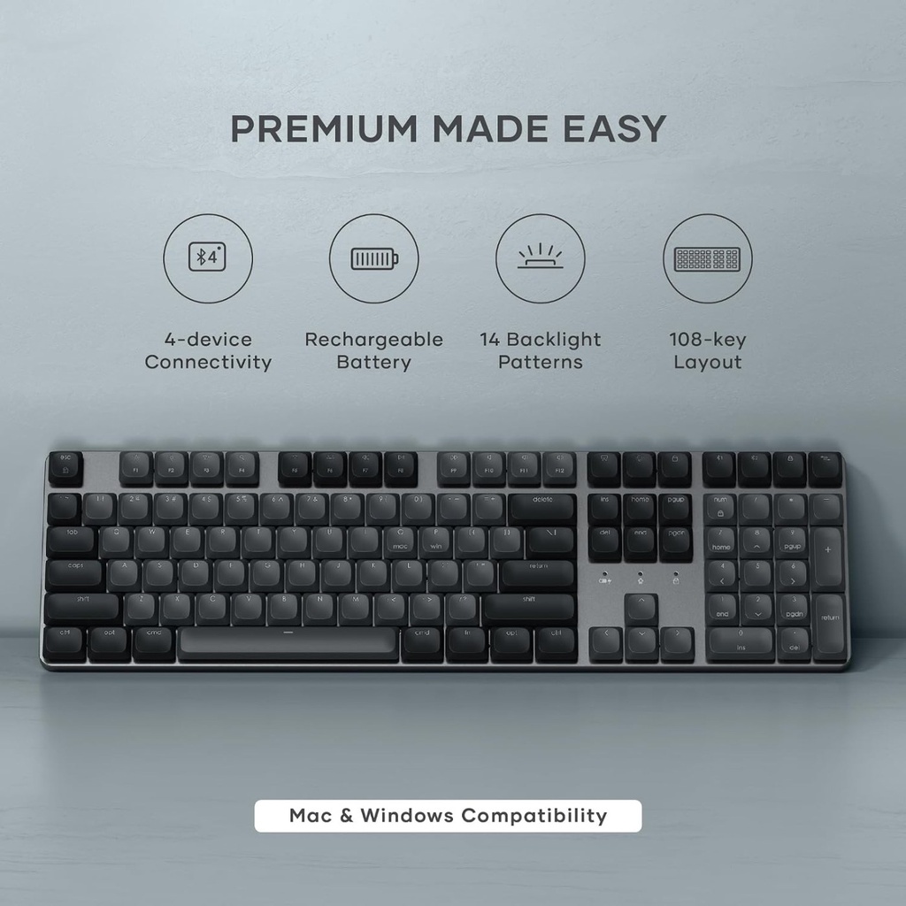 Satechi Slim SM3 Wireless Backlit Mechanical Keyboard