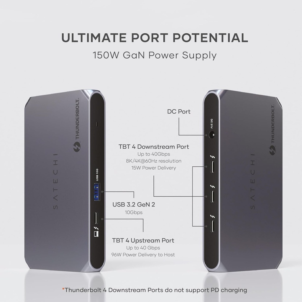 Satechi Thunderbolt 4 Slim Hub Pro - ST-HT4SHM-US