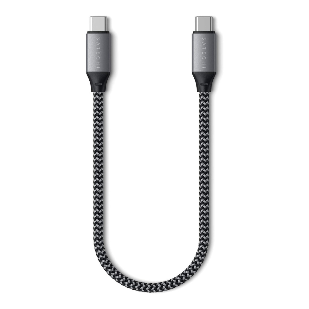 Satechi USB-C to USB-C Short Cable 10in (25CM) - Space Gray 