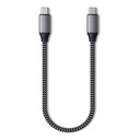 Satechi USB-C to USB-C Short Cable 10in (25CM) - Space Gray 