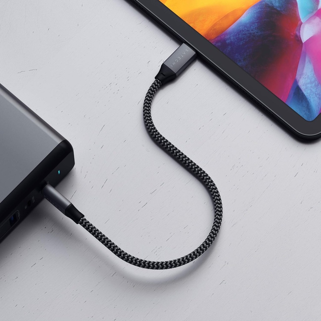 Satechi USB-C to USB-C Short Cable 10in (25CM) - Space Gray 