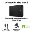 Seagate 12TB Expansion Desktop USB 3.0 External Hard Drive -