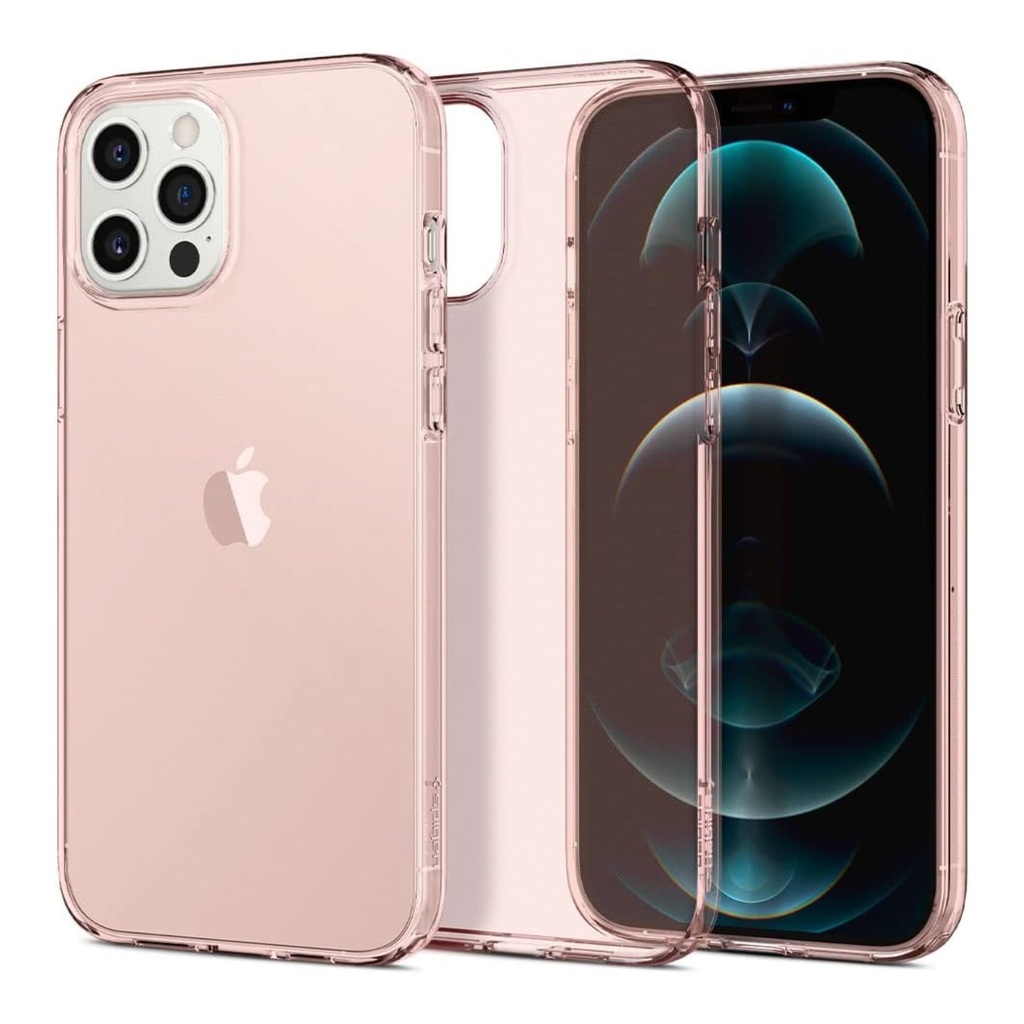 Spigen Case Crystal Flex iPhone 12 - Rose Crystal - ACS01540