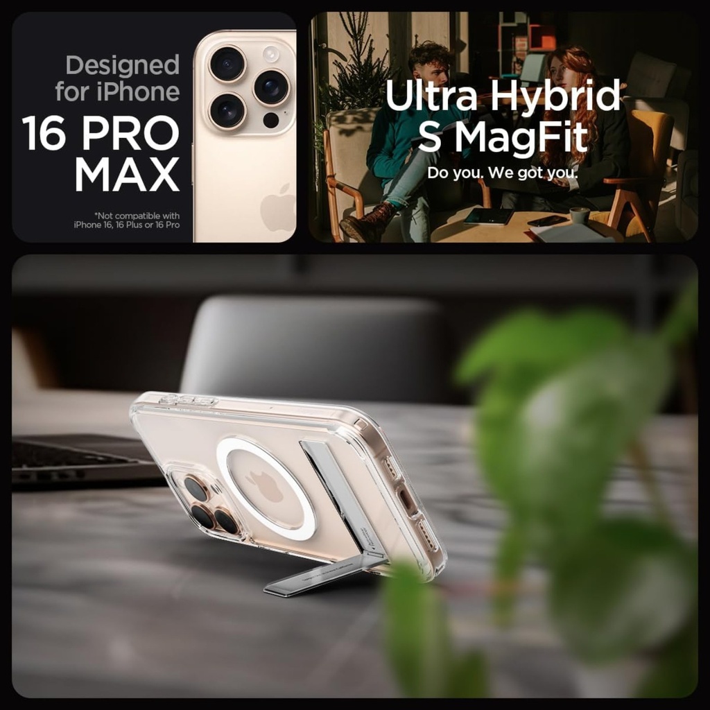 Spigen Crystal Hybrid Magfit for iPhone 16 Pro Max - Clear W