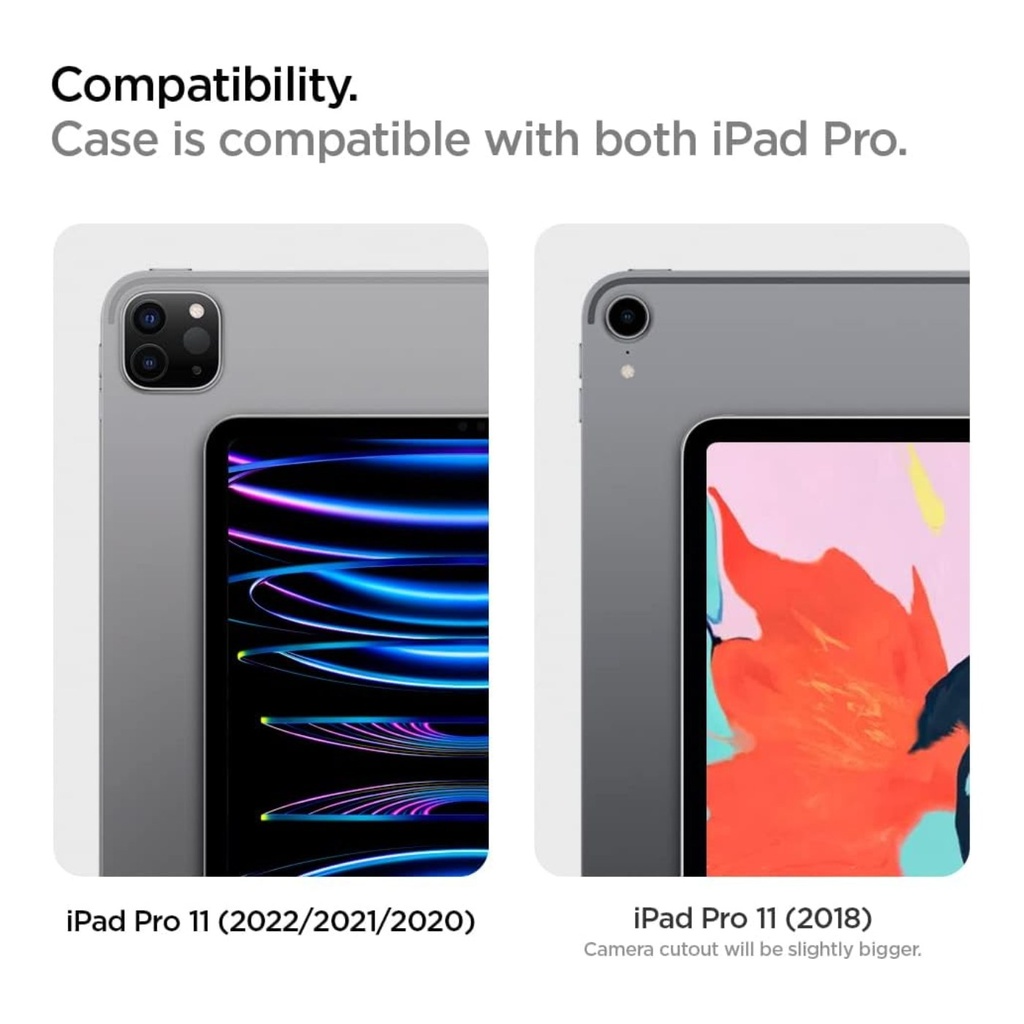 Spigen Crystal Hybrid Pro for iPad Pro 11" - Black - ACS0776