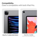 Spigen Crystal Hybrid Pro for iPad Pro 11" - Black - ACS0776