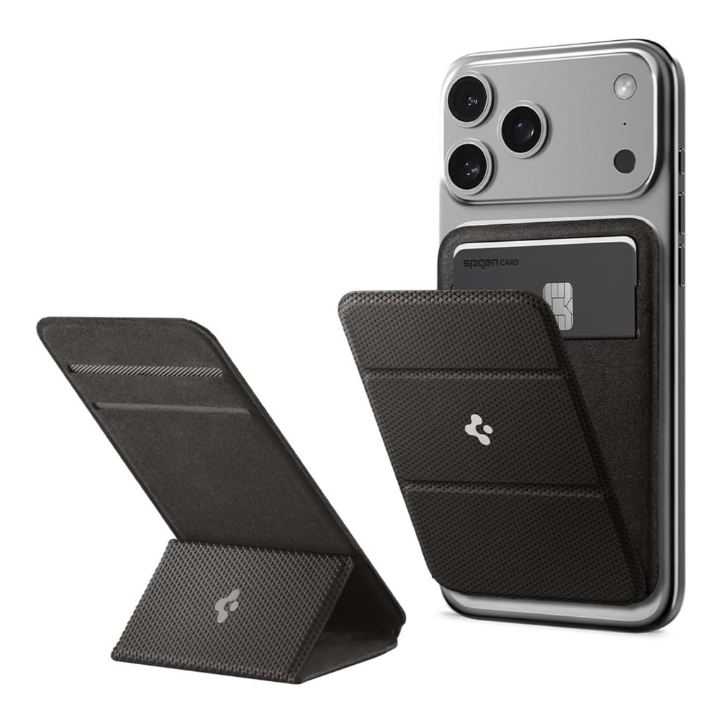 Spigen MagSafe Card Holder Smart Fold Wallet Gunmetal - AMP0