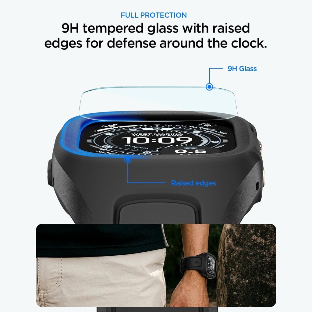 Spigen Liquid Crystal Pro Case + Band For Apple Watch - Clea