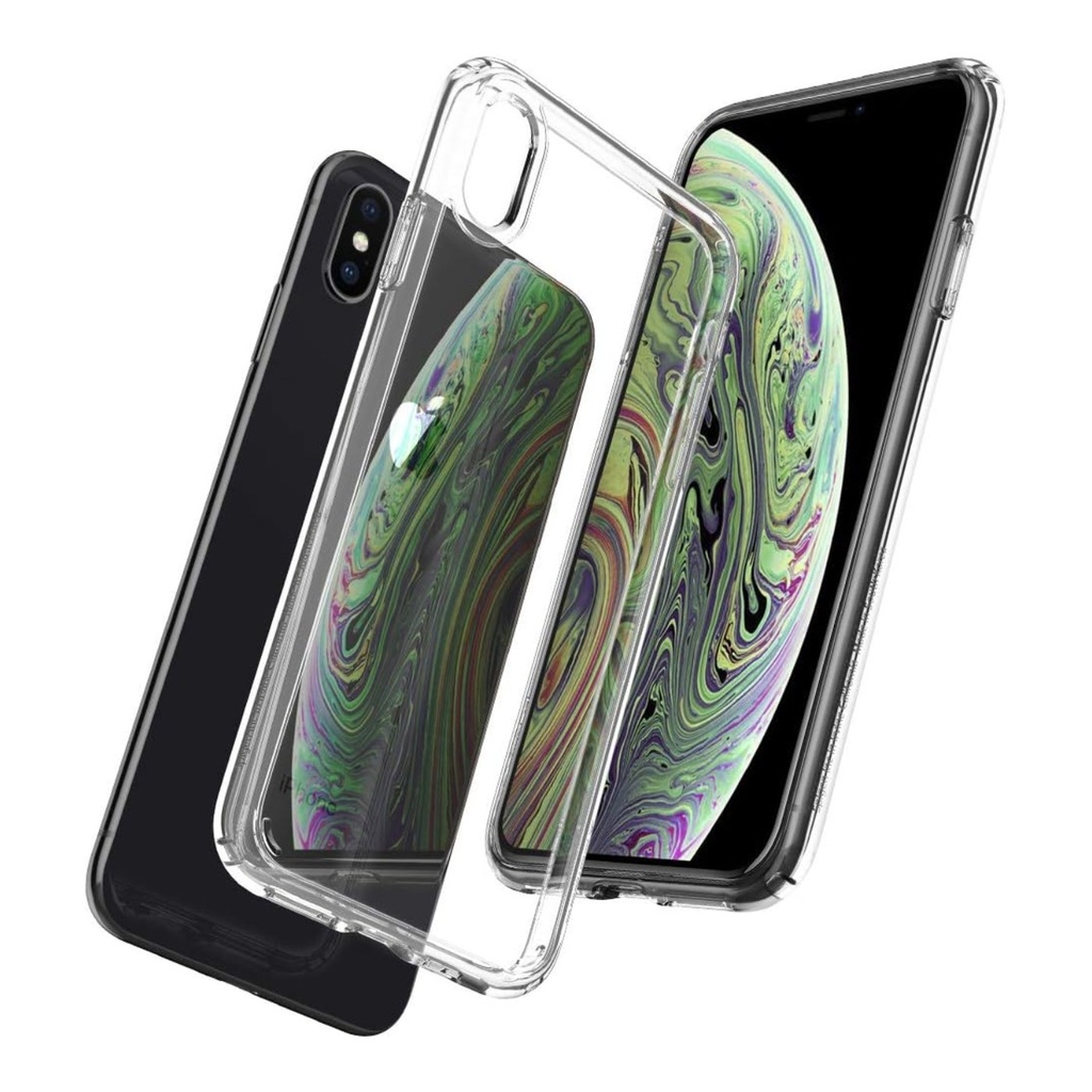 Spigen Ultra Hybrid diseño para iPhone Xs/X Case - Black - 0