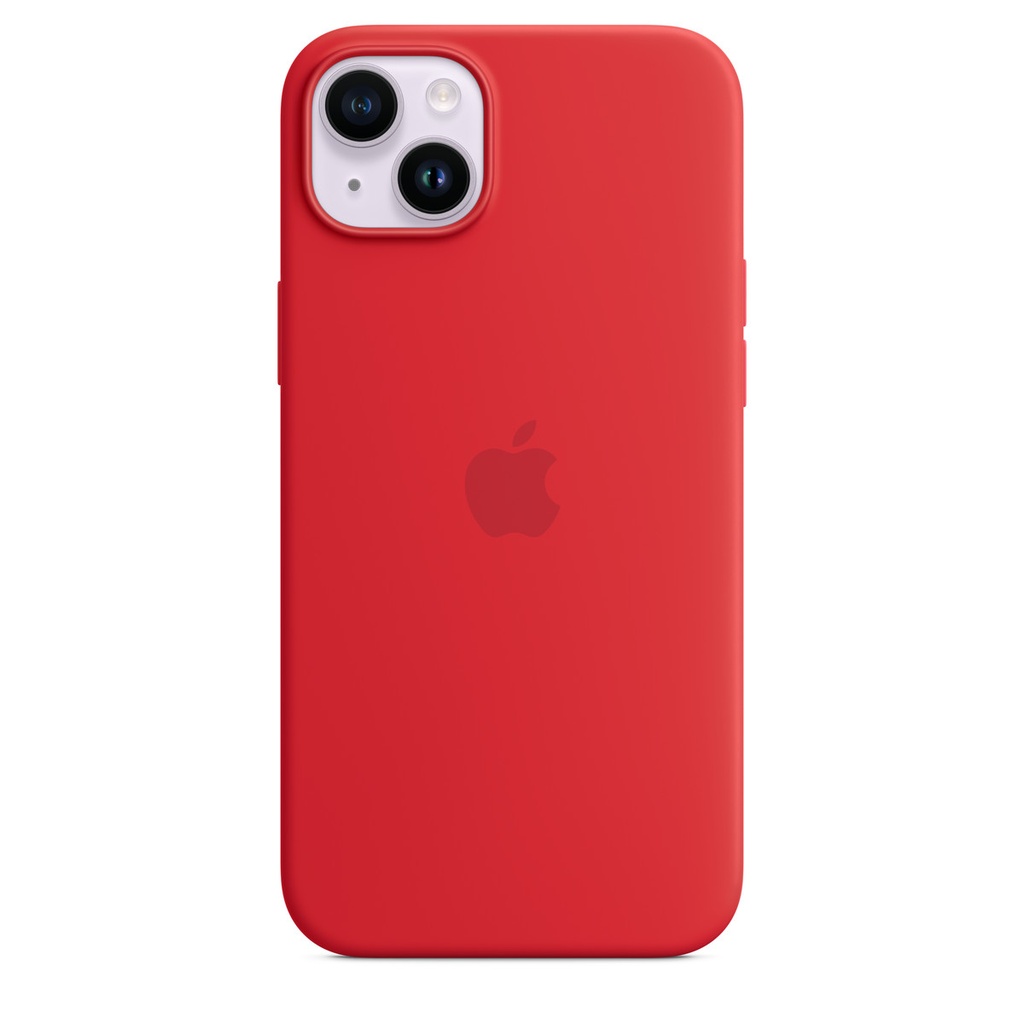 Apple iPhone 14 Plus Silicone Case with MagSafe - RED 1