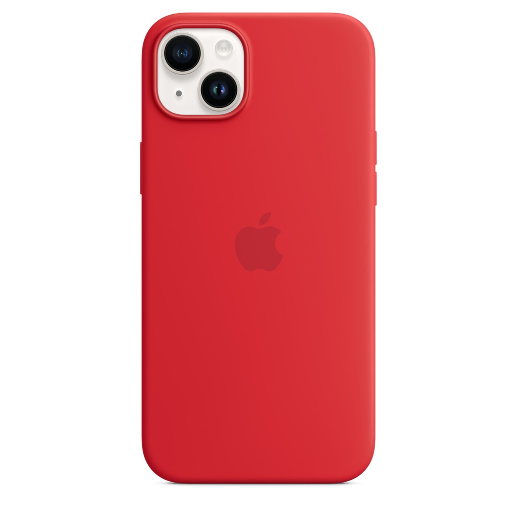 Apple iPhone 14 Plus Silicone Case with MagSafe - RED 3