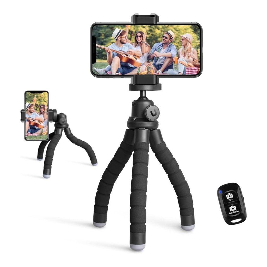 UBeesize Phone Tripod, Portable and Flexible with Wireless R
