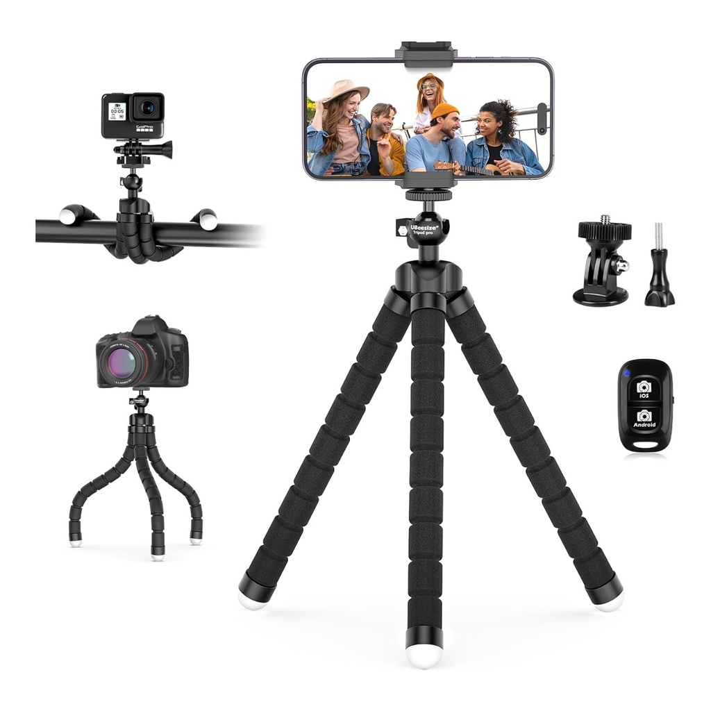 UBeesize Phone tripod, Portable and Adjustable Camera Stand 
