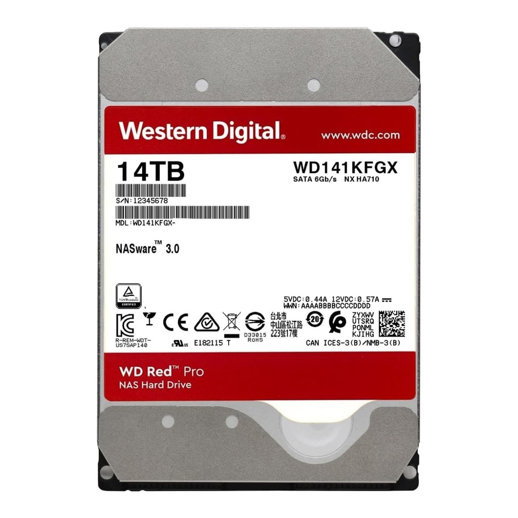 WD 14TB Red Pro NAS 3.5" HDD - WD142KFGX
