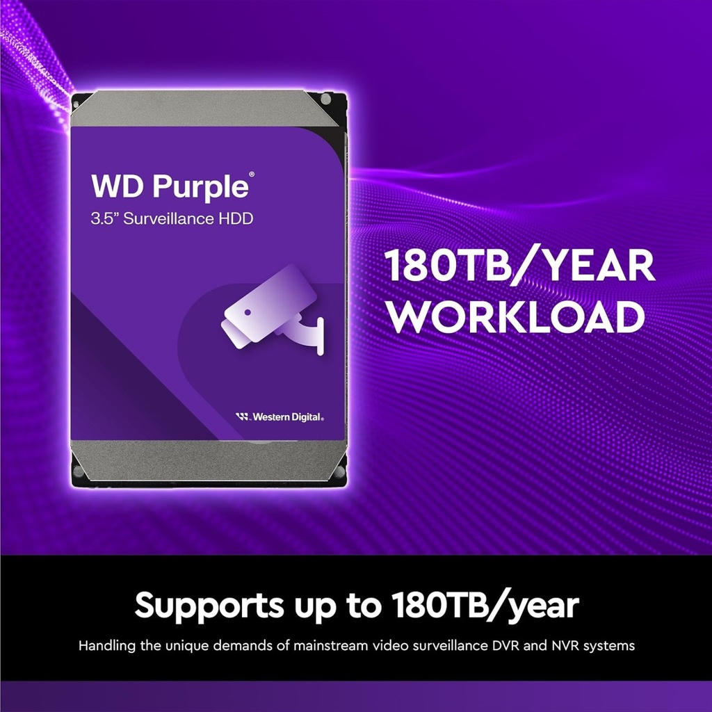 WD 4TB HDD 3.5 Sata Purple - WD43PURZ