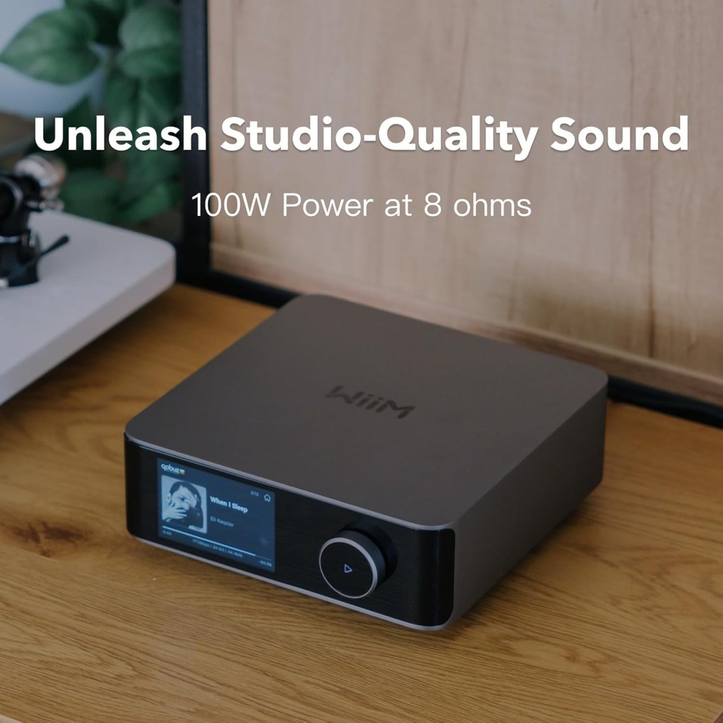 WiiM Streaming Amplifier - Charcoal grey