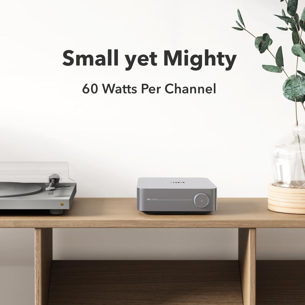 WiiM Streaming Amplifier - Charcoal grey (Silver, A)