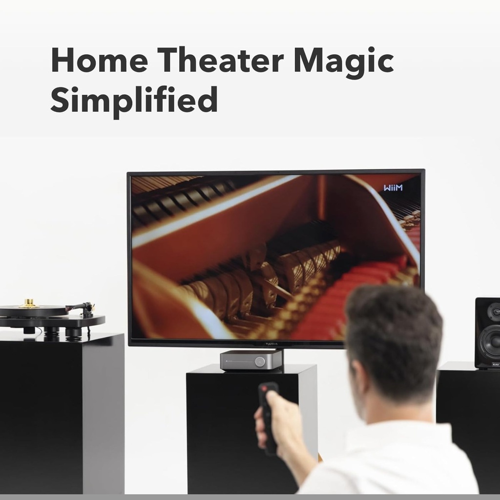 WiiM Streaming Amplifier - Charcoal grey (Silver, A)