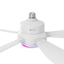 Nexxt Home Smart socket ceiling fan with RGB/CCT light 1