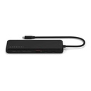 Satechi 6-in-1 USB-C Slim Multiport Adapter with 4K HDMI (Bl