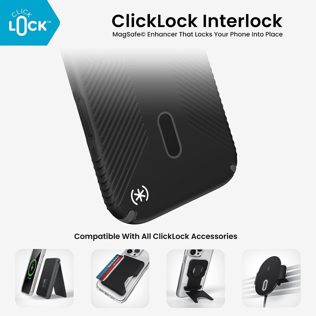 Speck Presidio2 Grip MagSafe for iPhone 18 (18 Pro - Black)
