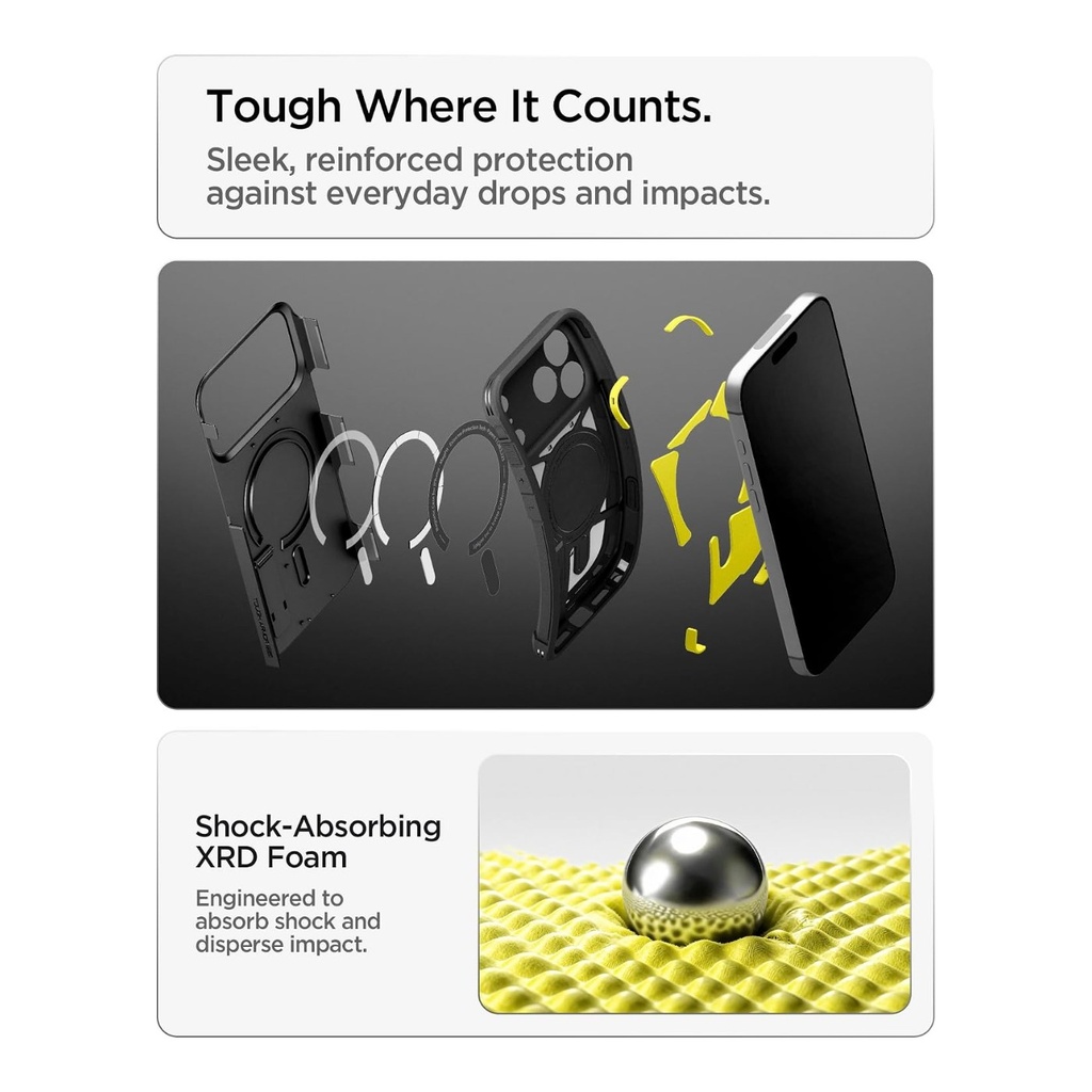 Spigen Tough Armor MagFit for iPhone 17 (17 Pro Max - Black)