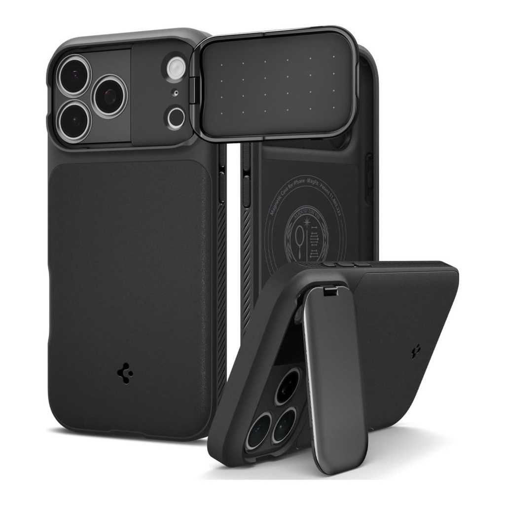 Spigen Optik Armor (Mag Fit) for iPhone (17 Pro Max - Black)