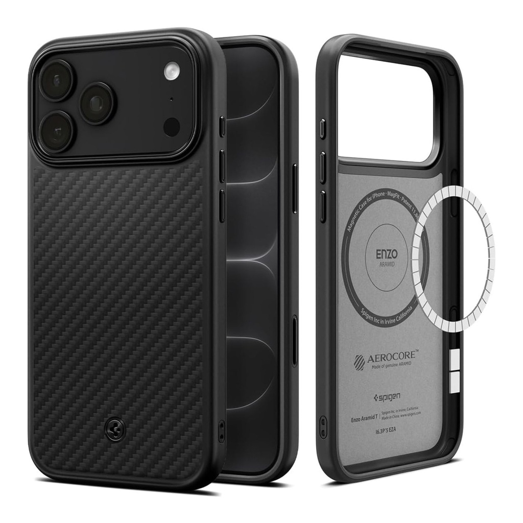 Spigen Parallax S MagFit for iPhone 17 (17 Pro Max - Black)