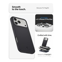 Spigen Silicone Fit (Mag Fit) for iPhone  (17 Pro Max - Blac