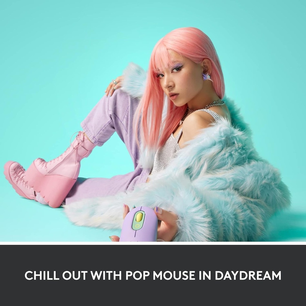 Logitech POP Silent Wireless Bluetooth Mouse (Daydream Mint)