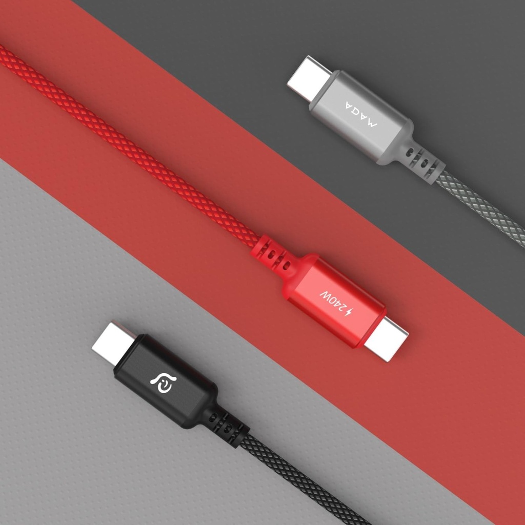 Adam Elements CASA P200 USB-C to USB-C 240W Braided Charging
