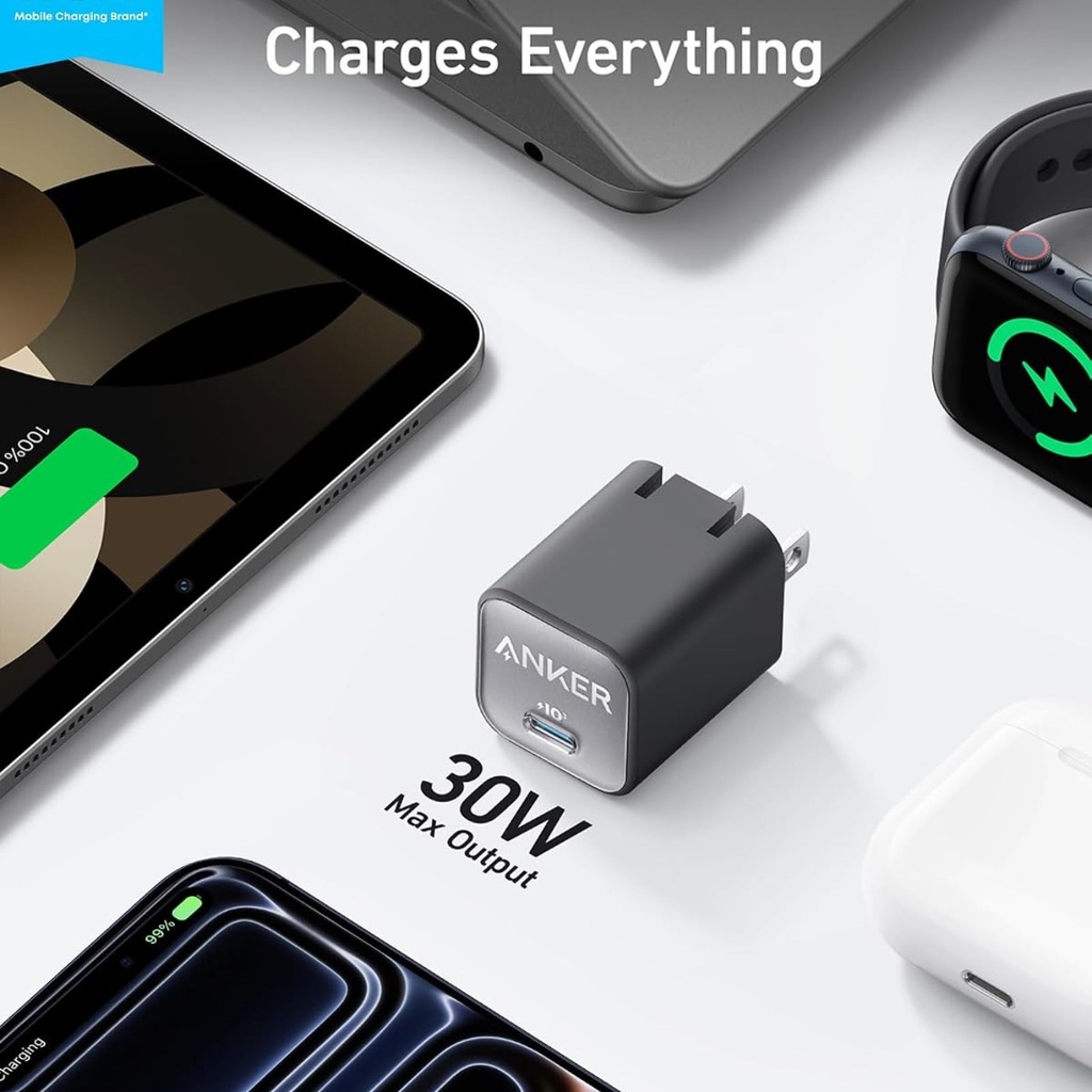 Anker Zolo Cargador 30W USB-C - Negro - A2698J11