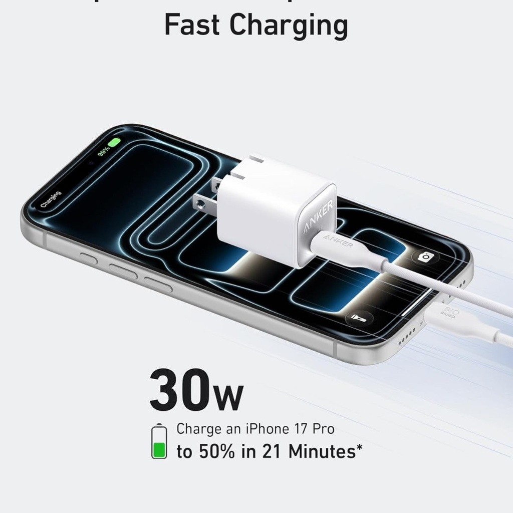 Anker Zolo Cargador 30W USB-C - Negro - A2698J11