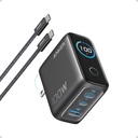 Anker Prime Cargador GaN 100W 3 puertos con pantalla - B121B