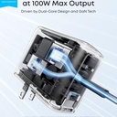 Anker Prime Cargador GaN 100W 3 puertos con pantalla - B121B