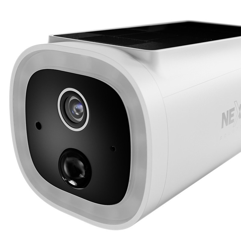 Nexxt Home Outdoor Fixed battery Camera 2K with built in solar panel 2