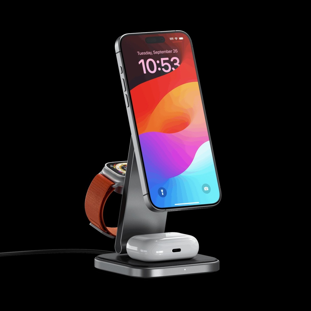 SATECHI ALUMINUM APPLE WATCH SERIES 1, 2, 3 AND 4 CHARGING S